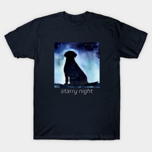 Starry Night Labrador Retriever T-Shirt